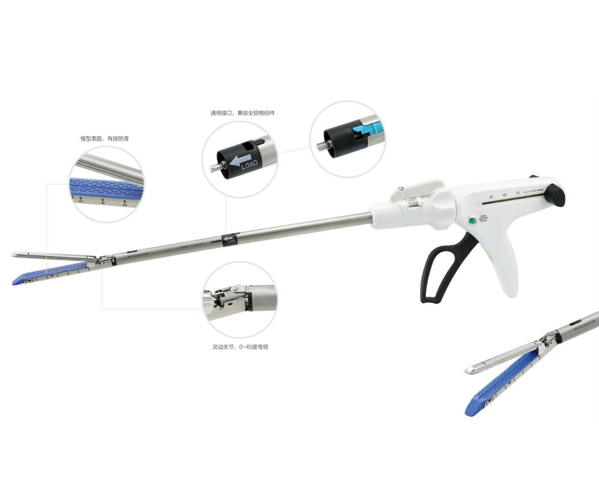 Disposable endoscope cutting stapler and endoscope assembly